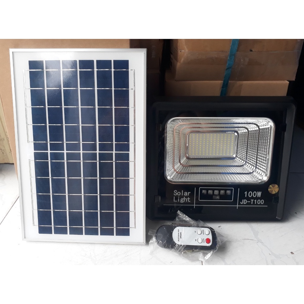Đèn pha led năng lượng mặt trời 100W JD-T100 JINDIAN