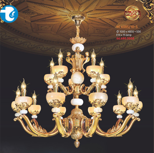 Đèn Chùm Đồng Nam Long Nc 6085/10+5