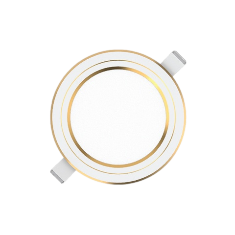 Đèn Led Panel Âm Trần Rpl 7w Viền Vàng