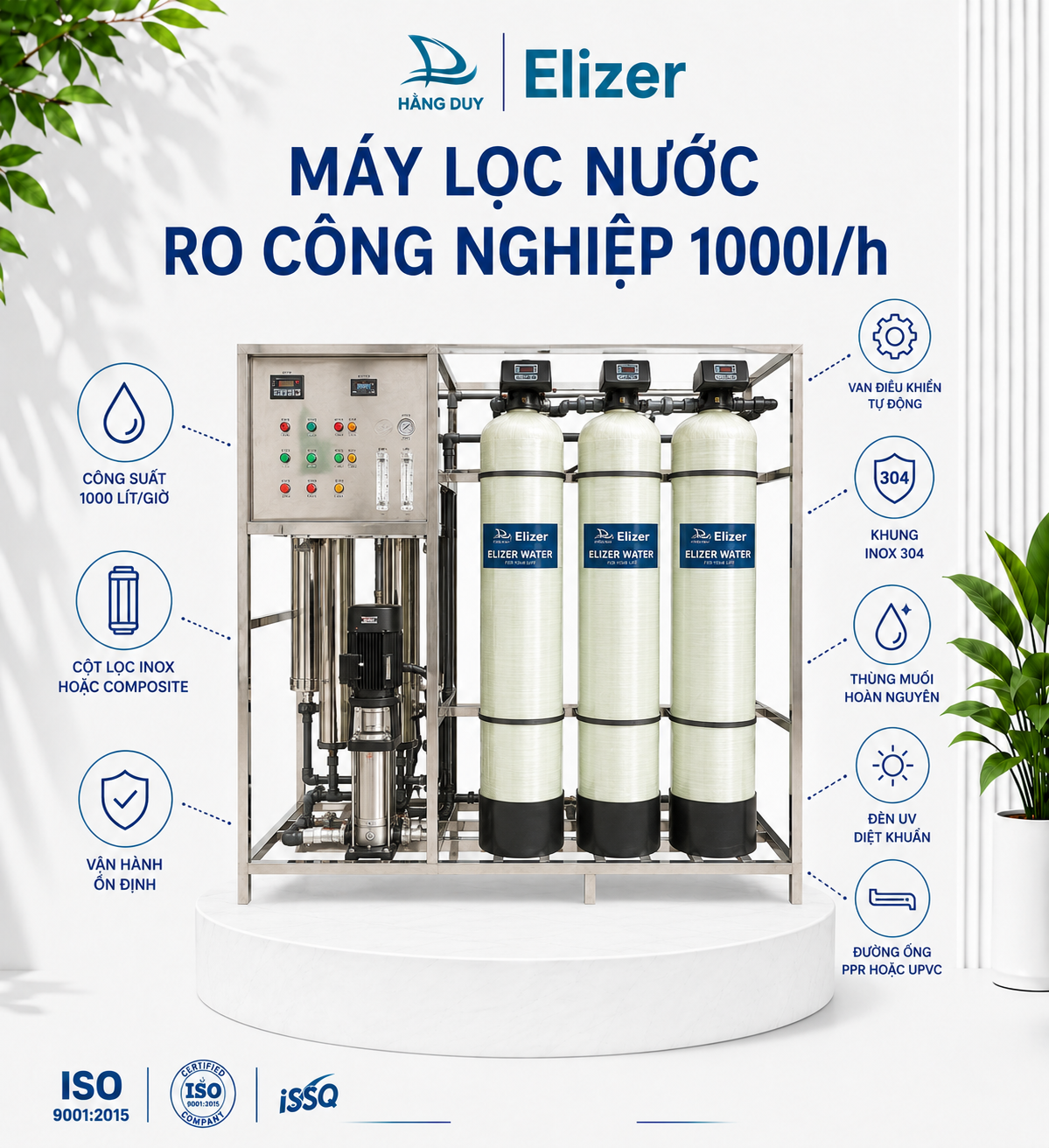 Máy Lọc Nước RO Công Nghiệp 1000l/h
