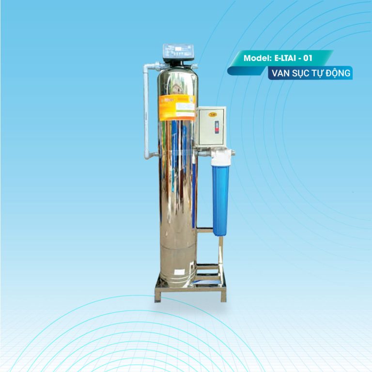 Máy lọc tổng sinh hoạt 1 cột inox van tự động