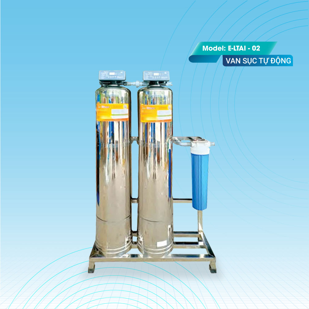 Máy lọc tổng sinh hoạt 2 cột van tự động E-LTAI-02