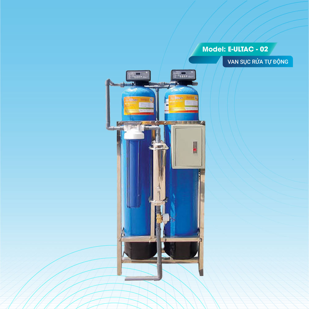 Máy lọc tổng sinh hoạt 2 cột van tự động E-ULTAC-02
