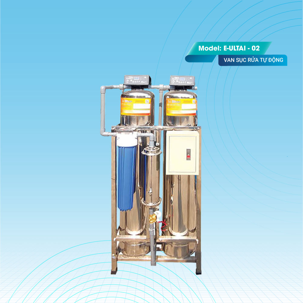 Máy lọc tổng sinh hoạt 2 cột van tự động E-ULTAI-02