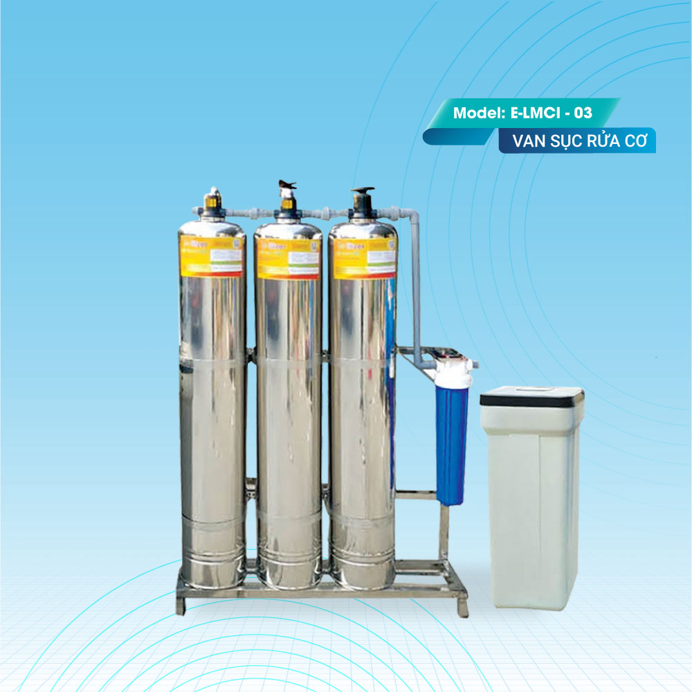 Máy lọc tổng sinh hoạt 3 cột van cơ E-LMCI-03
