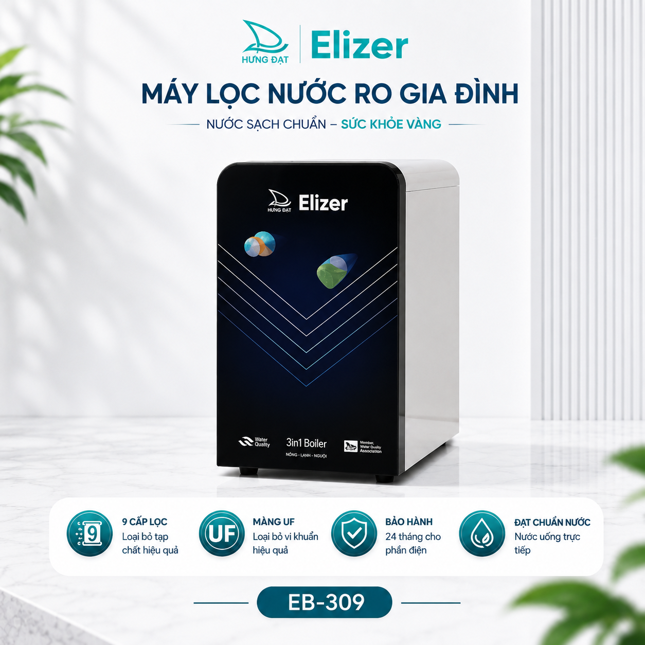 Máy lọc nước RO để bàn EB-309