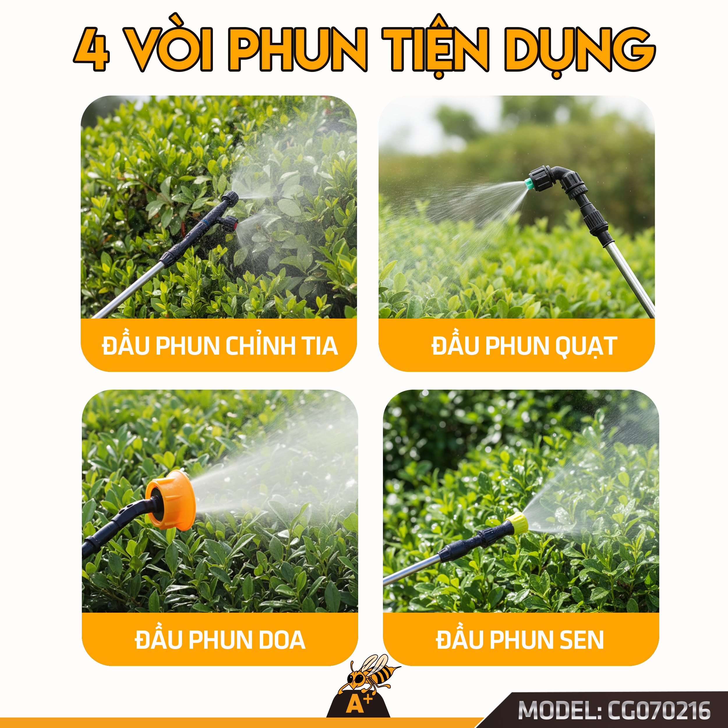 Hình ảnh chi tiết Bình Tưới Cây 2 Chức Năng 16L COROLLA CG070216