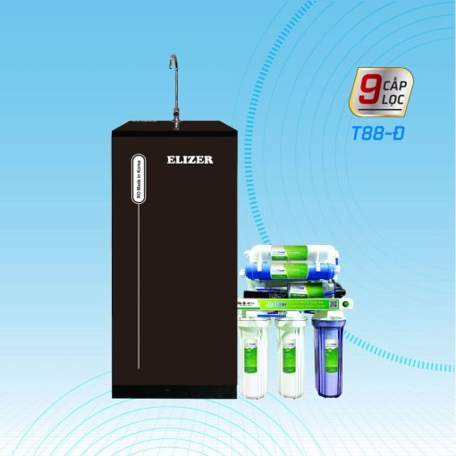 Máy Lọc Nước RO Elizer 9 Cấp Lọc E309-T88D có tủ bảo vệ