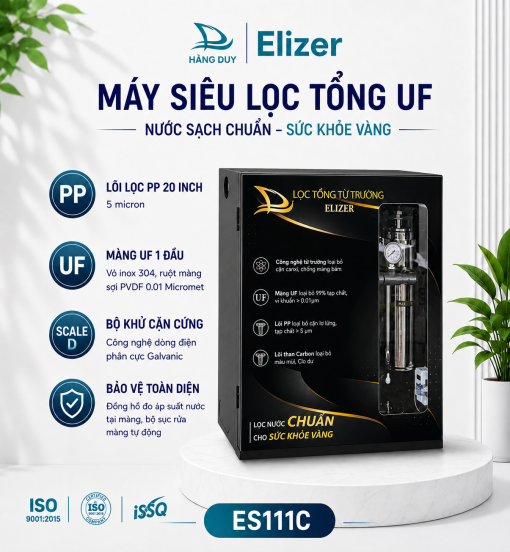 Máy siêu lọc tổng từ trường UF 3 cấp lọc