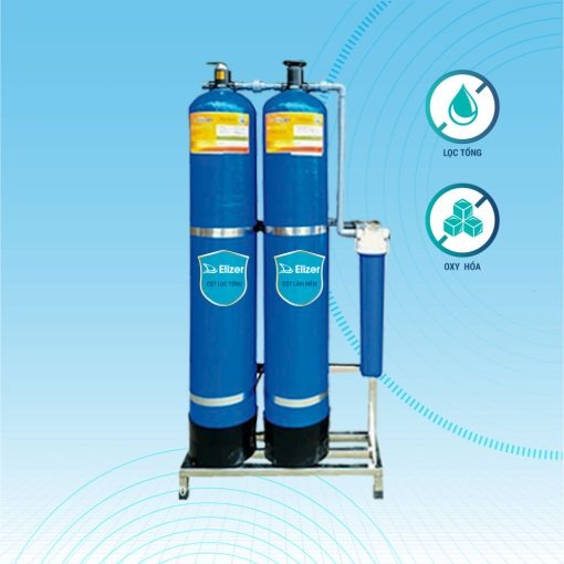 Máy lọc tổng sinh hoạt 2 cột van tay E-LTCC-02
