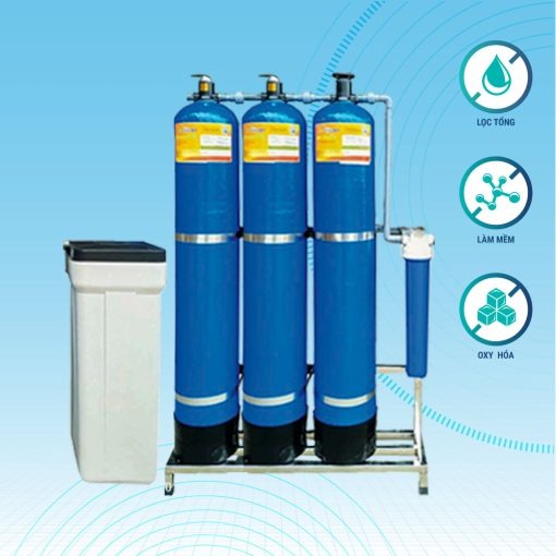 Máy lọc tổng sinh hoạt 3 cột van tay E-LMCC-03