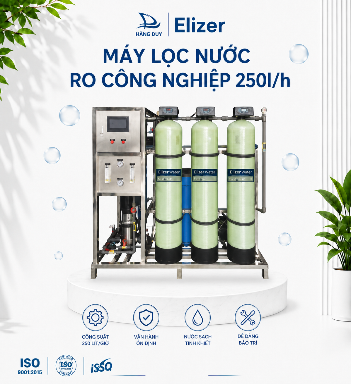 Máy Lọc Nước RO Công Nghiệp 250l/h