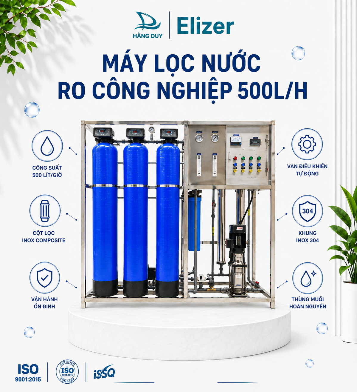Máy Lọc Nước RO Công Nghiệp 500l/h