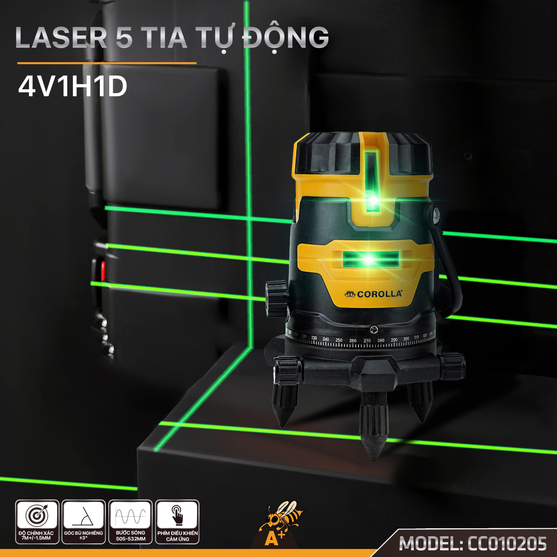 Hình ảnh thực tế Máy Cân Bằng Laser COROLLA CC010205
