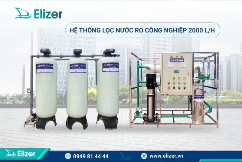 Máy lọc nước công nghiệp RO công suất 2000l/h