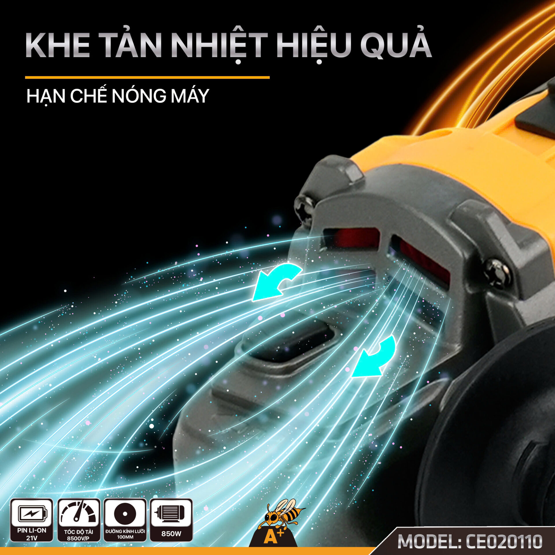 CE020110 – MÁY MÀI PIN 100MM COROLLA