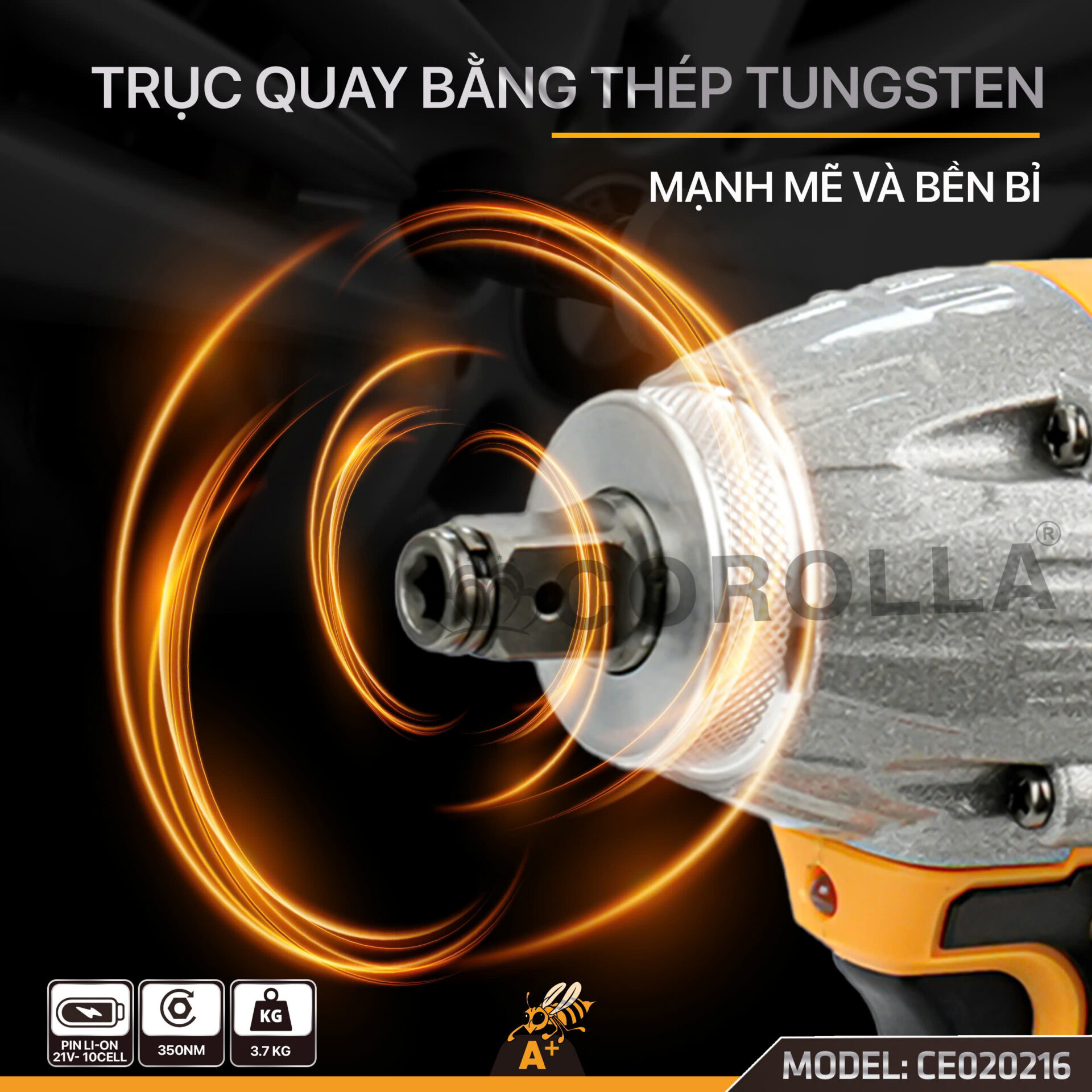 CE020216 – MÁY SIẾT BULONG COROLLA 350NM