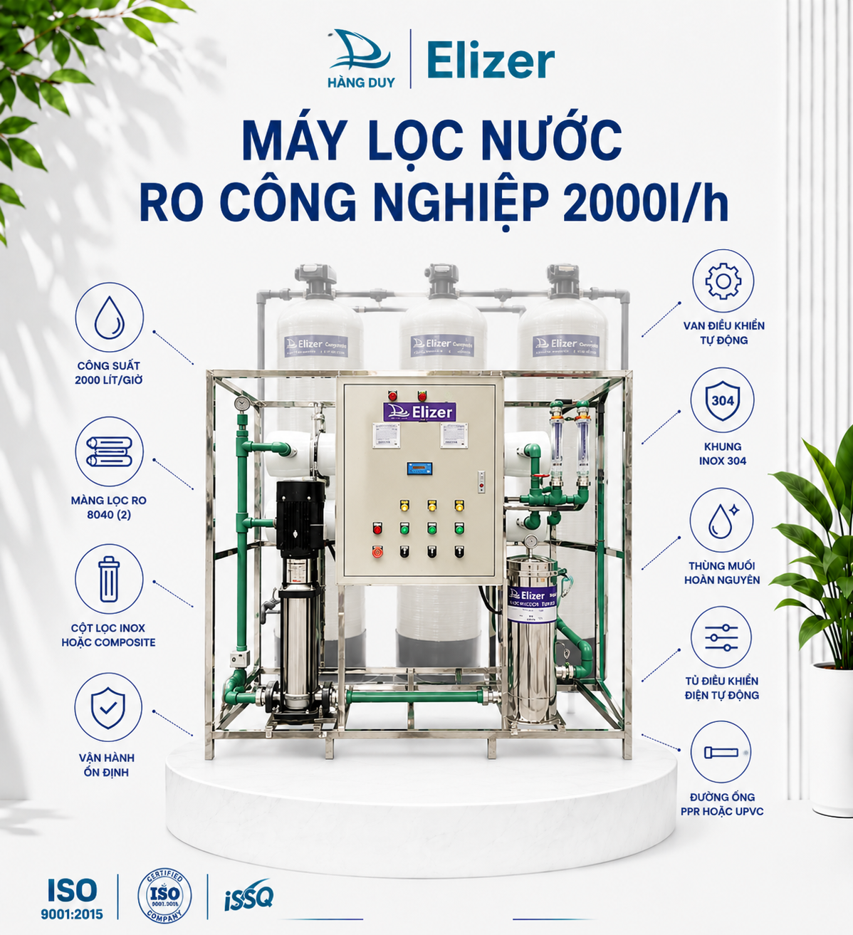 Máy Lọc Nước RO Công Nghiệp 2000l/h