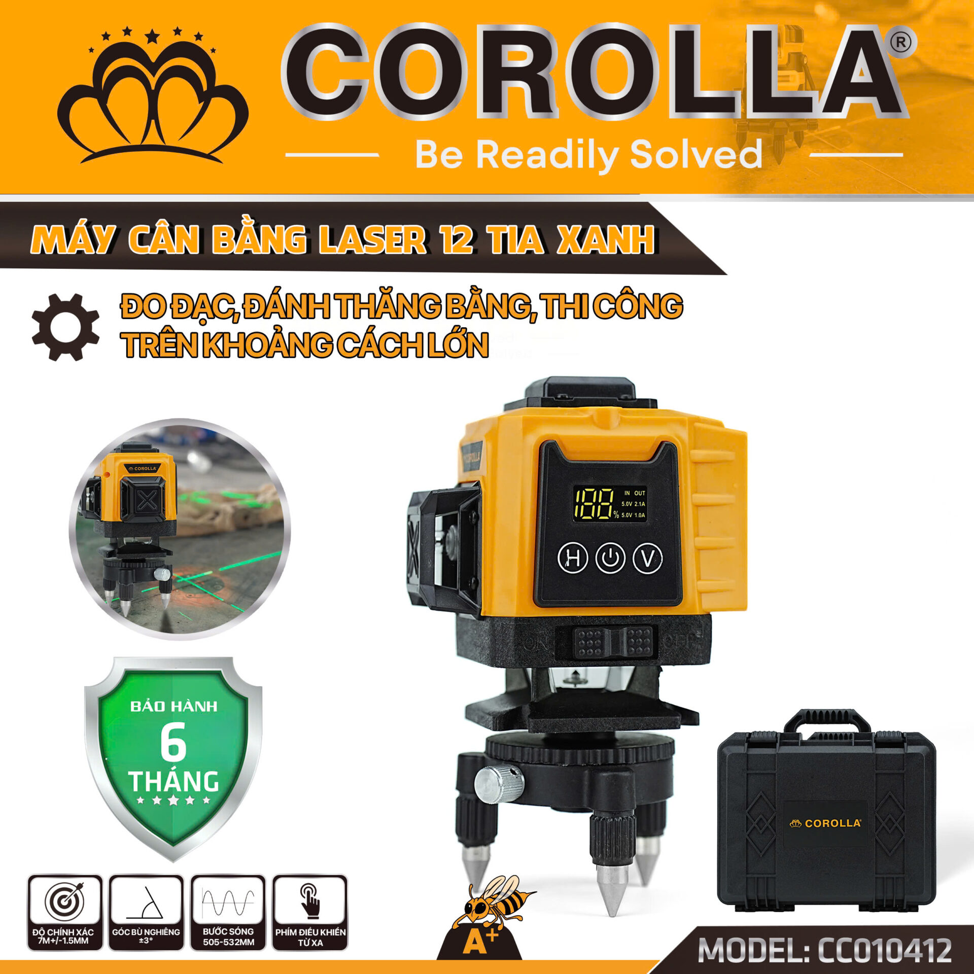 MÁY CÂN BẰNG LASER 12 TIA CC010412