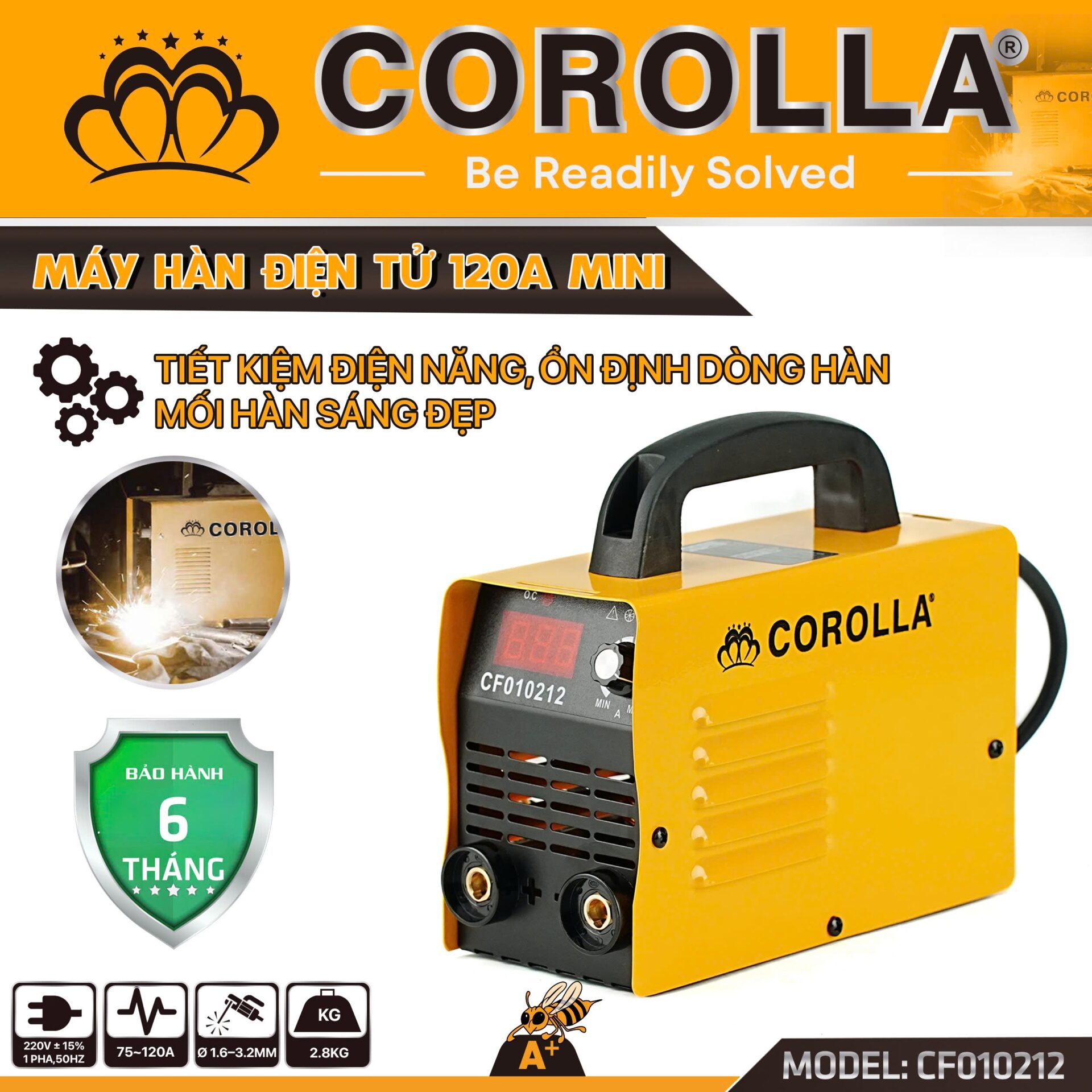 MÁY HÀN ĐIỆN TỬ COROLLA 120A MINI CF010212