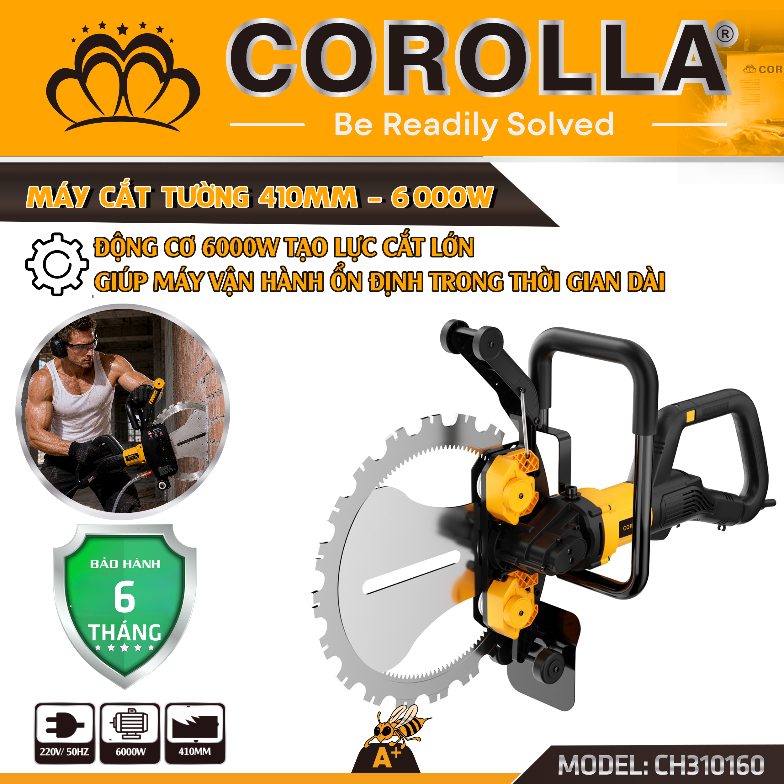 MÁY CẮT TƯỜNG 410MM 6000W