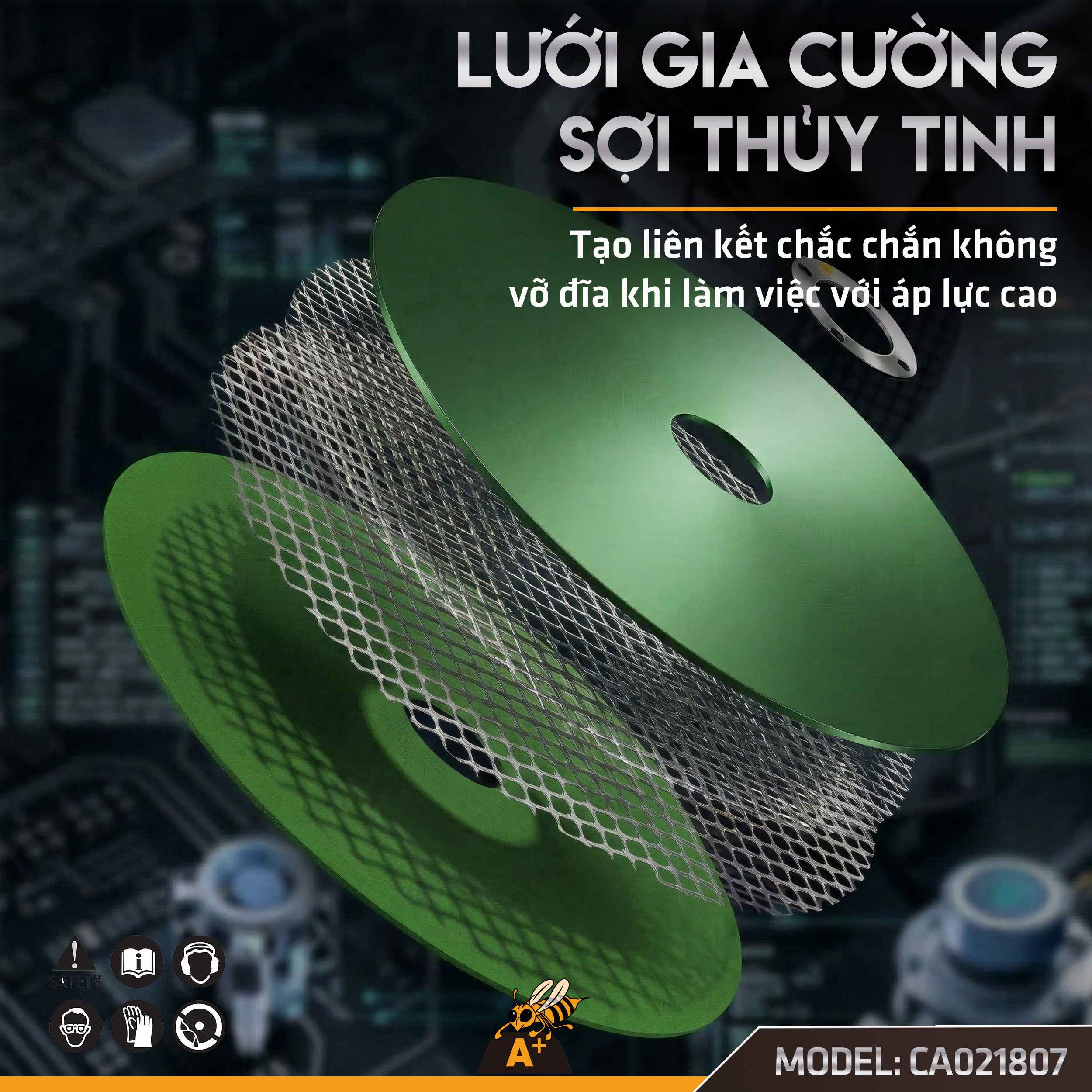 CA021807 Đá mài 180 xanh Corolla