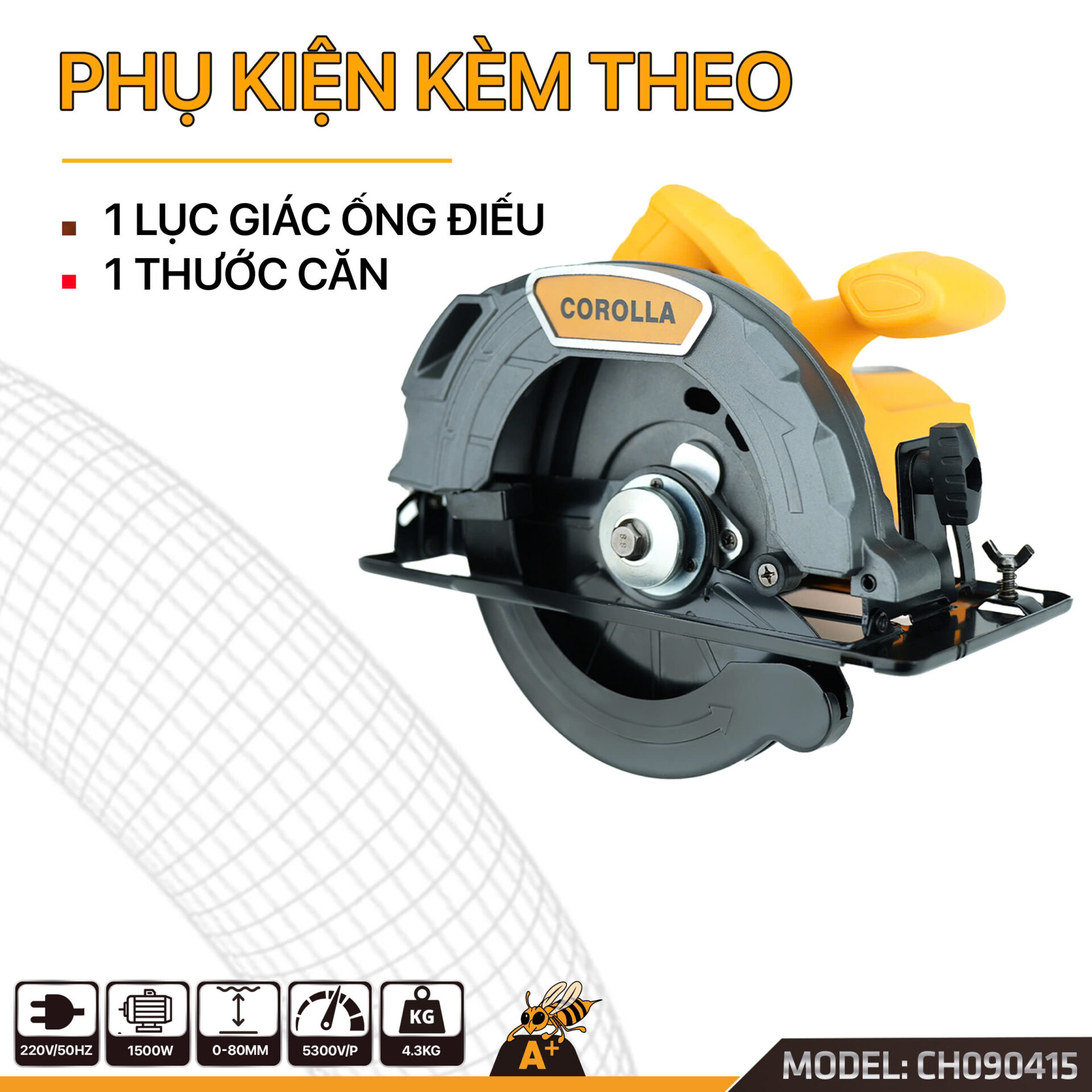 Thông số chi tiết Máy Cắt Gỗ 185mm Corolla CH090415