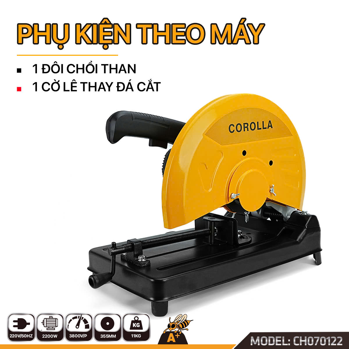 Thông số chi tiết Máy Cắt Sắt 350 Corolla 2200W