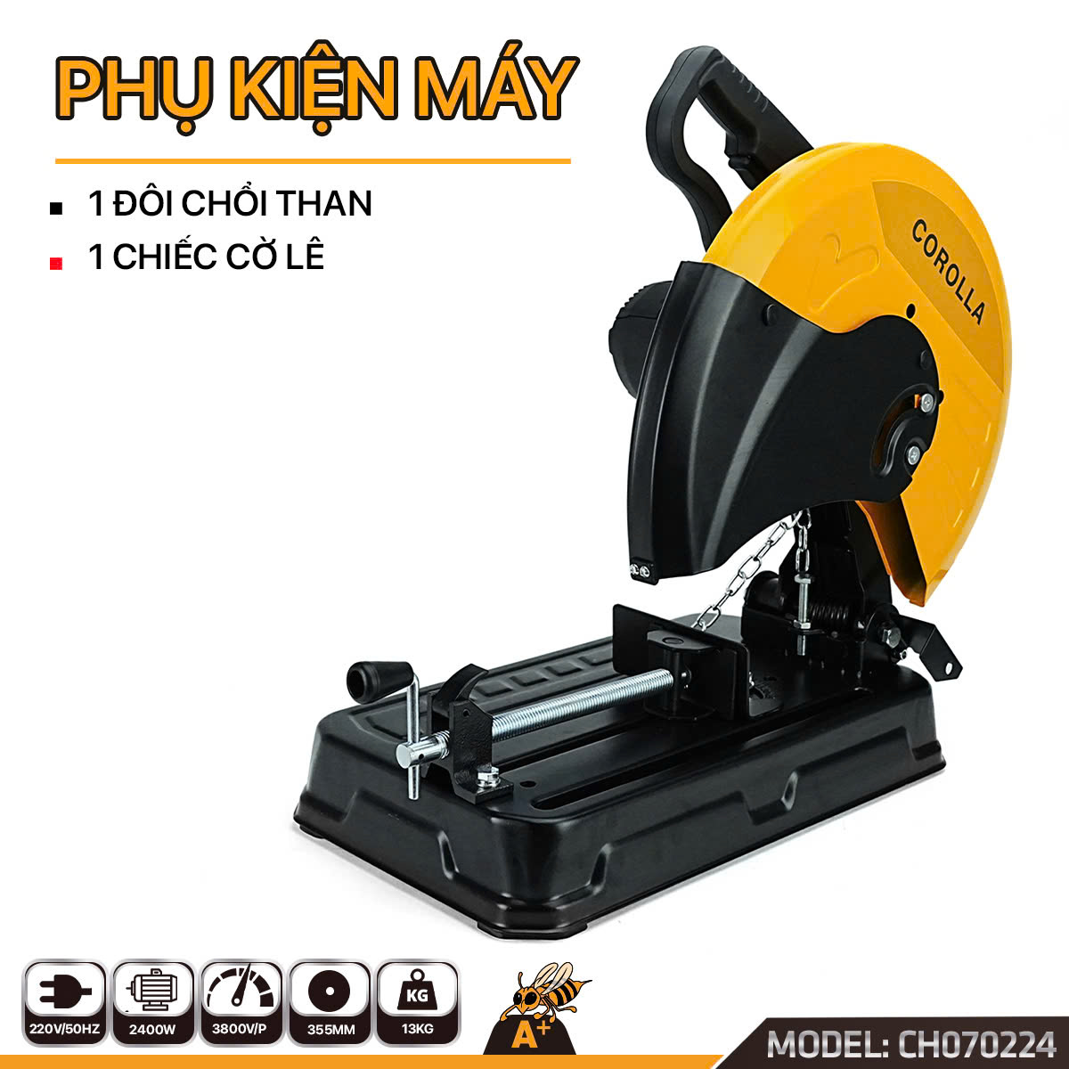 Thông số chi tiết Máy Cắt Sắt 350 Corolla 2400W