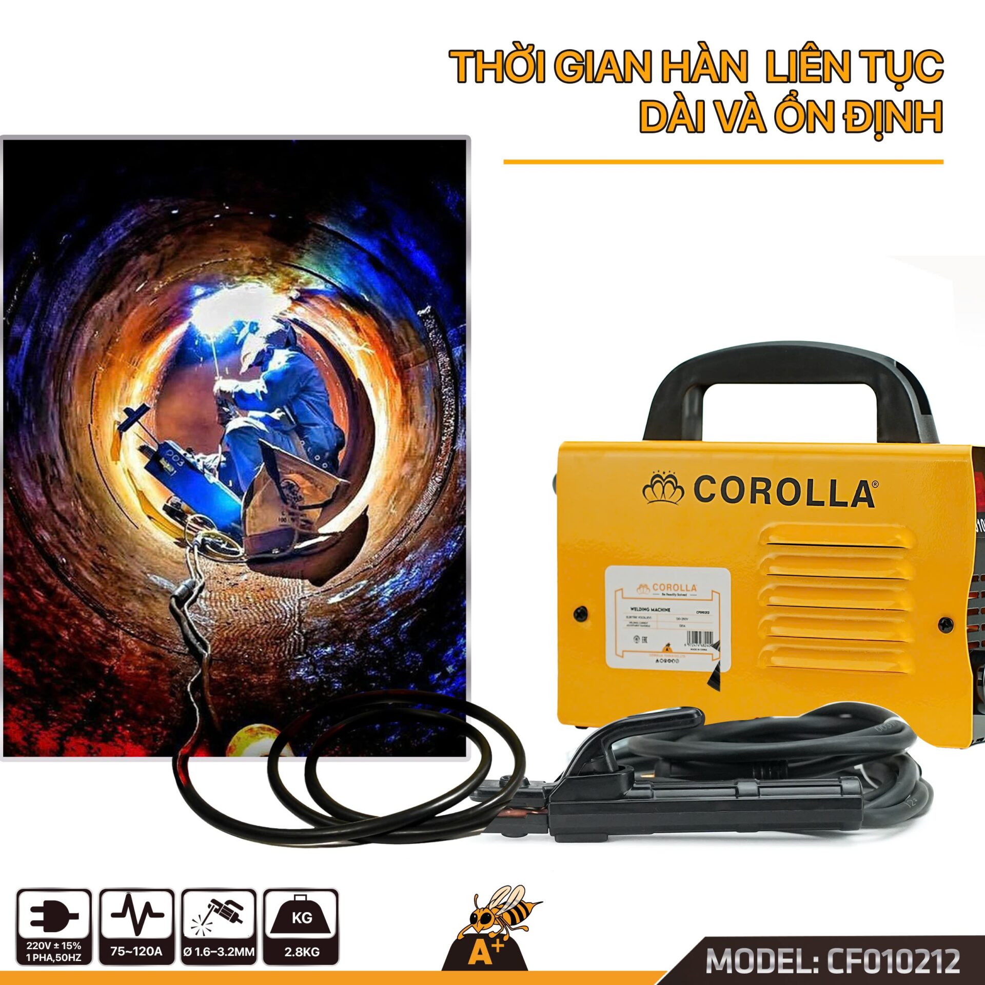 Đặc điểm thiết kế của Máy Hàn Điện Tử Corolla 120A Mini