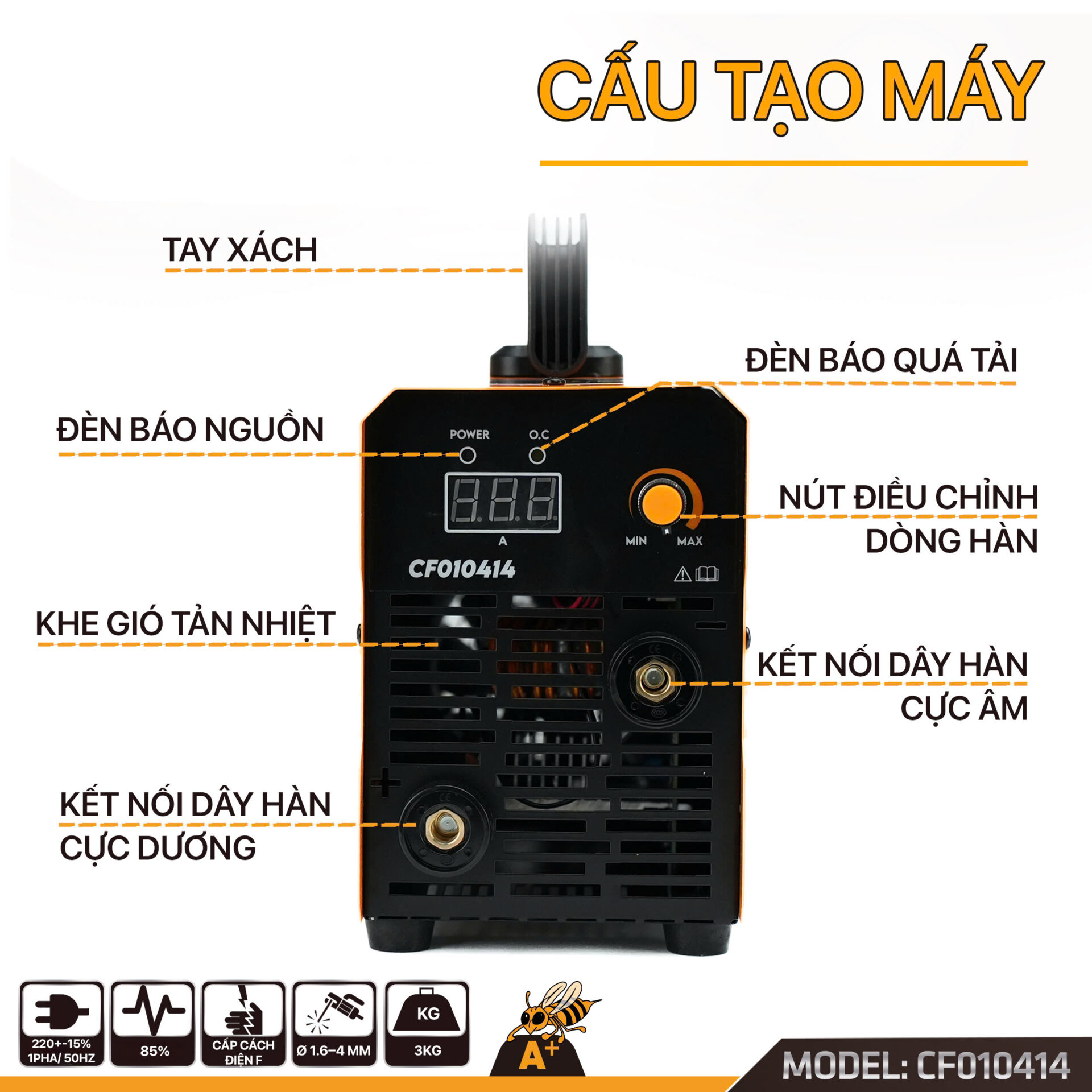 Máy Hàn Điện Tử Corolla 140A CF010414 chính hãng