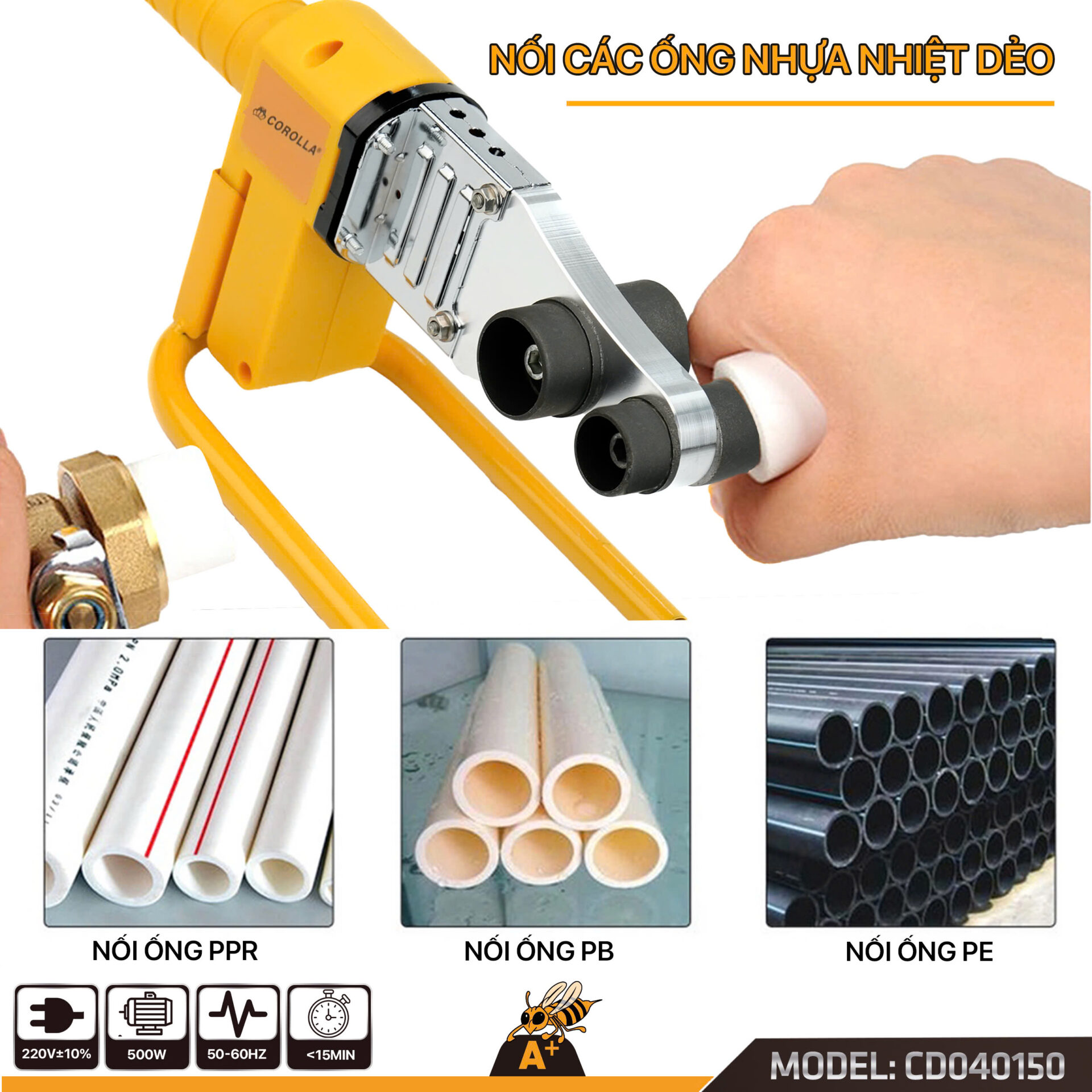 Chi tiết máy hàn ống nhiệt CD040150