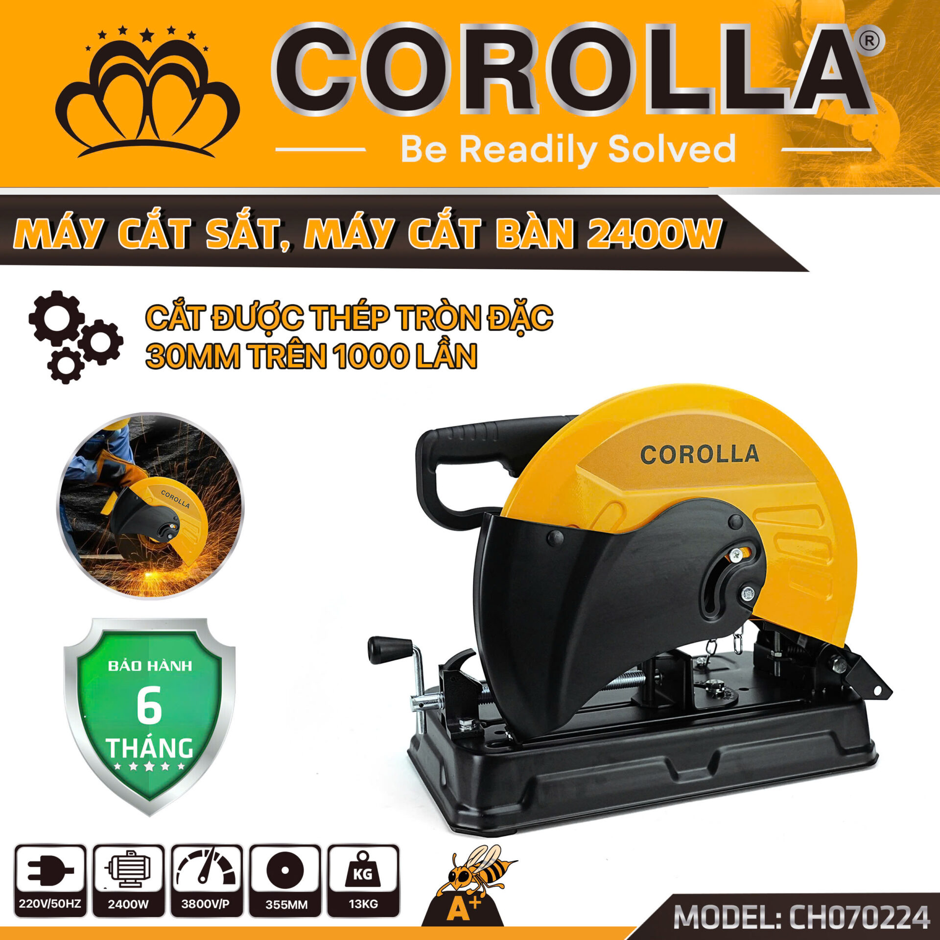MÁY CẮT SẮT 350 COROLLA 2400W CH070224