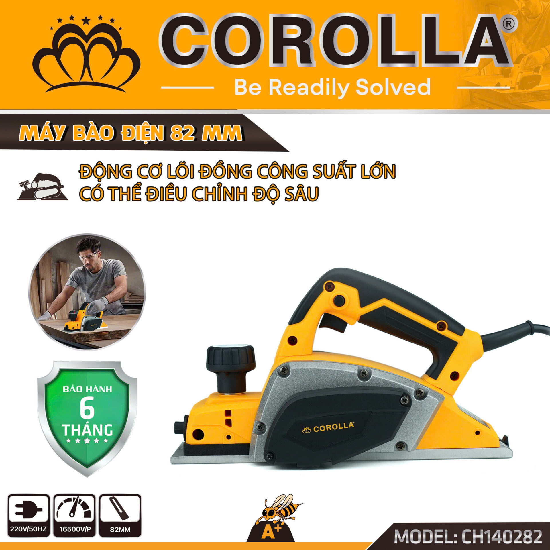 MÁY BÀO GỖ 82MM COROLLA CH140282