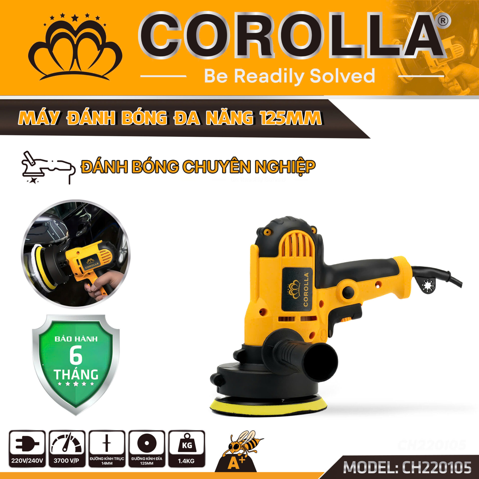 MÁY ĐÁNH BÓNG ĐA NĂNG COROLLA CH220105