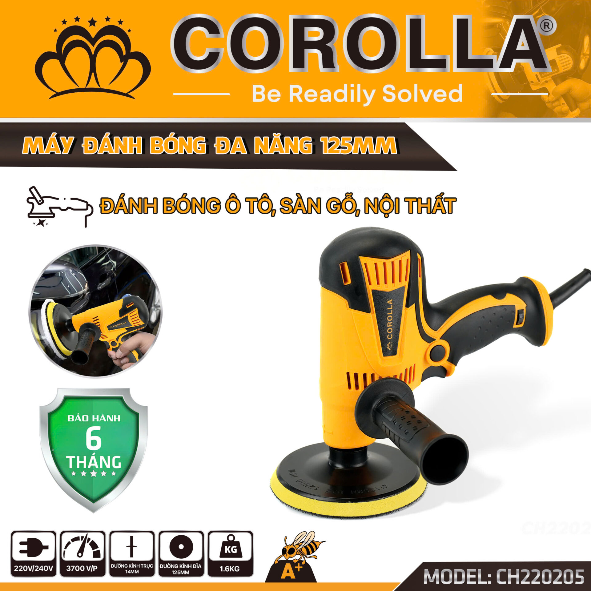 MÁY ĐÁNH BÓNG ĐA NĂNG 125MM CH220205