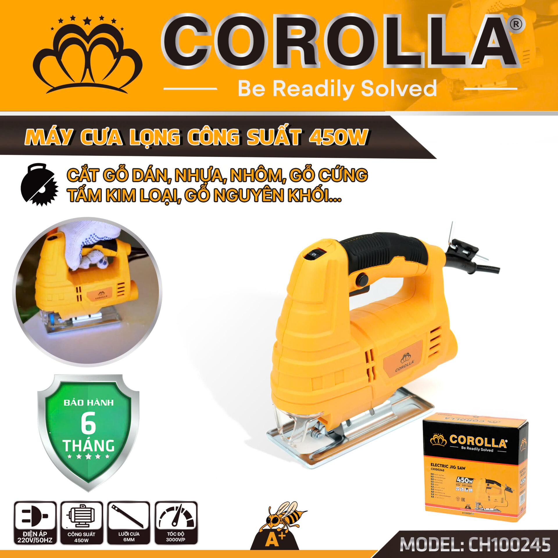 MÁY CƯA LỌNG COROLLA 450W CH100245
